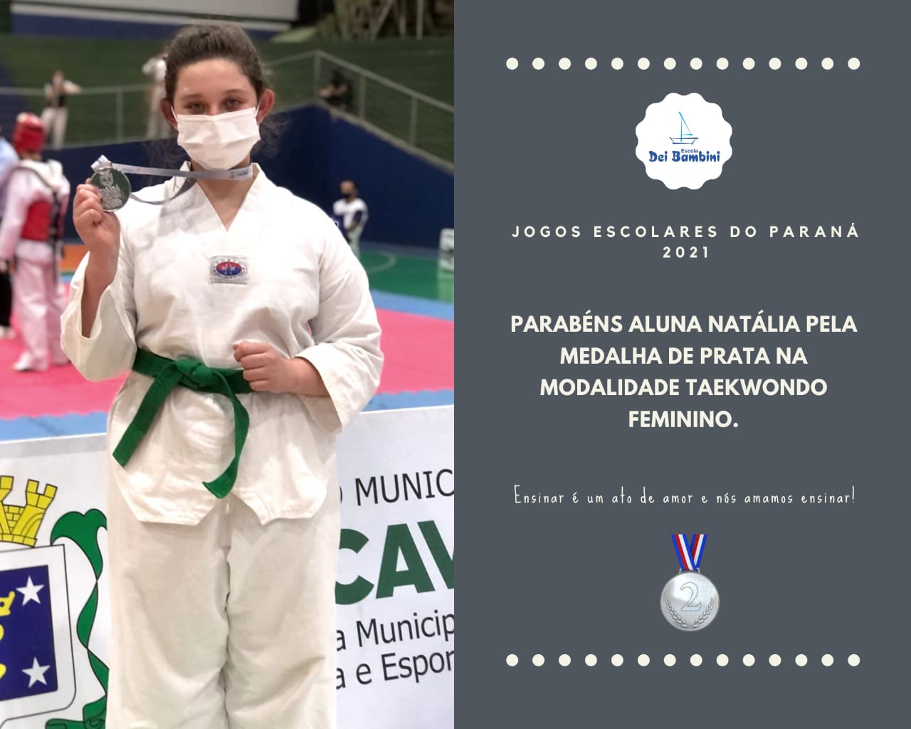 Medalha - Jogos Escolares do Paraná 2021